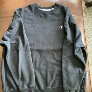 Vintage CHAMPION Mens 2XL Black Eco Fleece Authentic Retro Y2K 80s 90